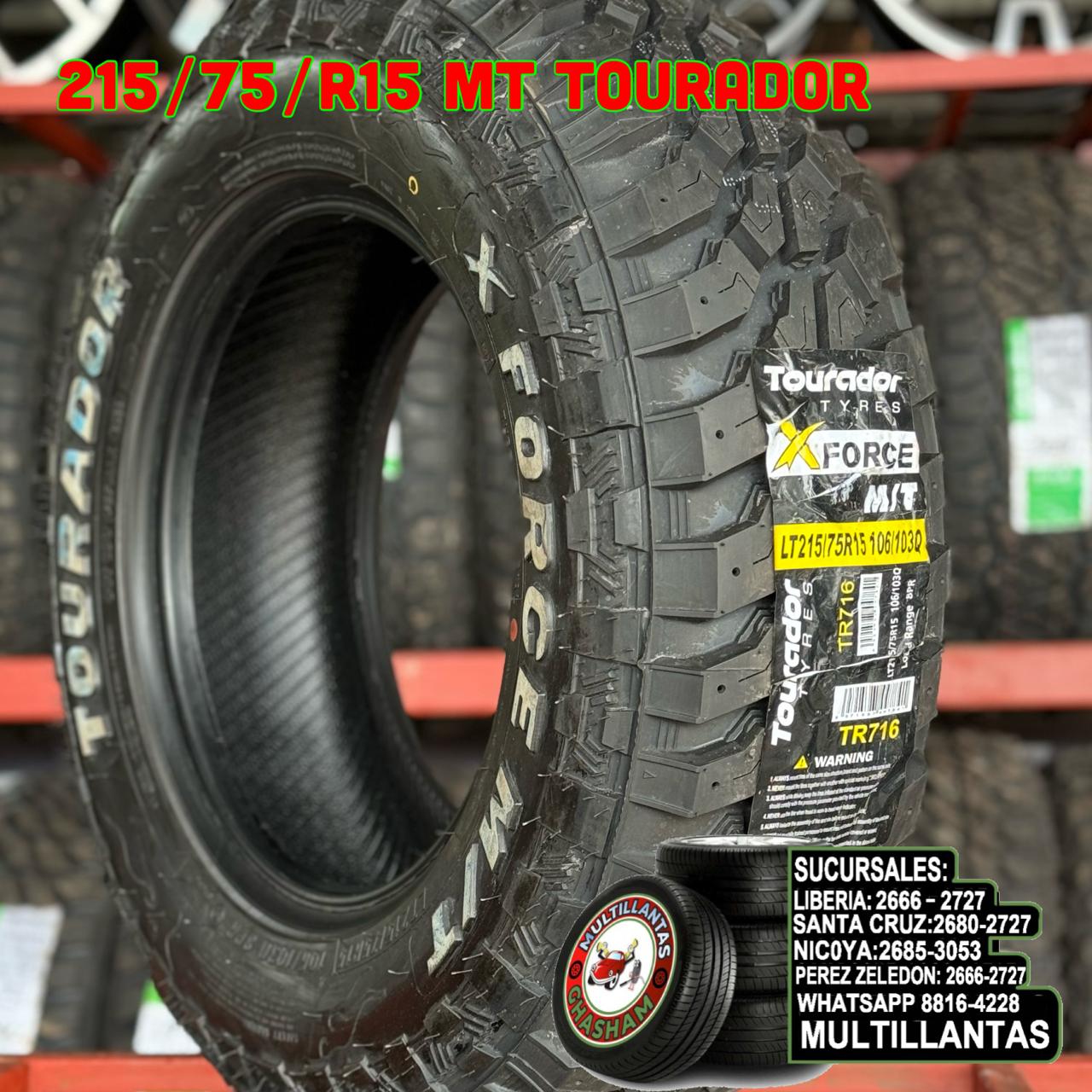 215/75/R15 TOURADOR MT-LT X FORCE 8 PR